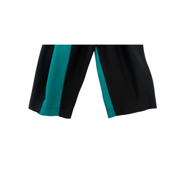 Black womens Nike Dri Fit Black Teal/Green Power Training Poly Tight size Large - Picture 3 of 4